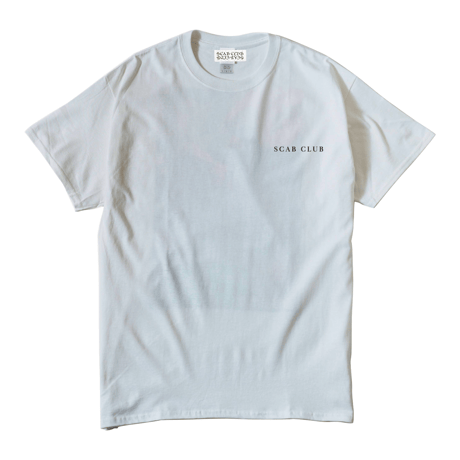 SCAB CLUB ”ANARCHY FLOWER T-Shirts" WHITE