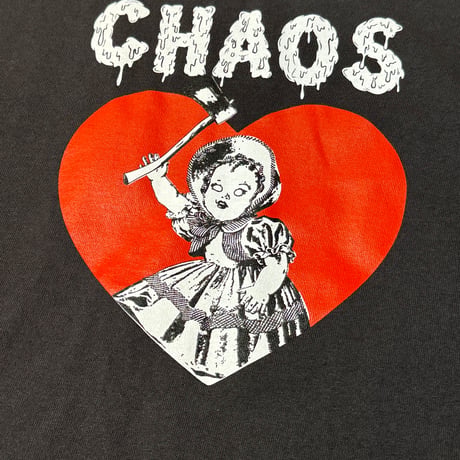 【受注販売】"CHAOS" Ringer T-Shirts Black