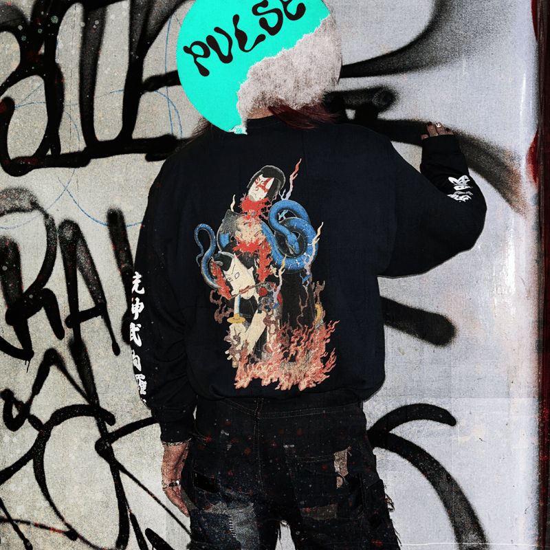 SCAB CLUB “JAPONICA COLLAGE Long Sleeve T-shirt