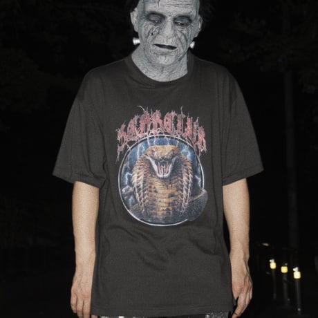 SCAB CLUB "SNAKE  T-shirts" Natural Black