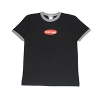【受注生産】"SCAB CLUB Oval Logo Ringer T-Shirt "  BLACK