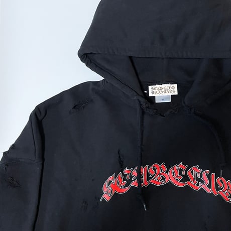 SCAB CLUB "BORO HOODIE" BLACK