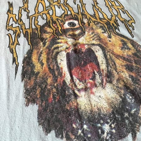 SCAB CLUB “Tiger T-shirts" Acid Blue