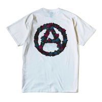 SCAB CLUB ”ANARCHY FLOWER T-Shirts" WHITE
