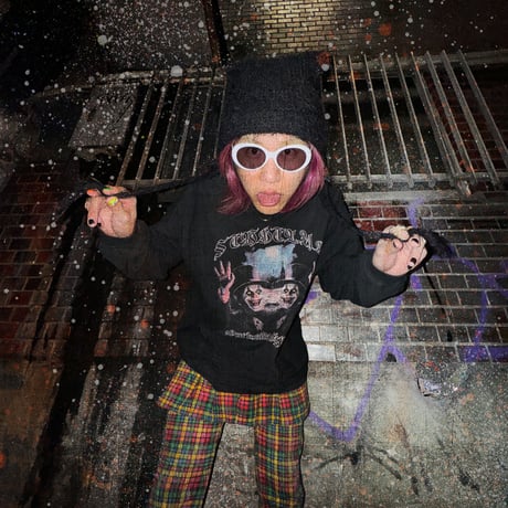 "PIERROT Long Sleeve T-Shirts" Black