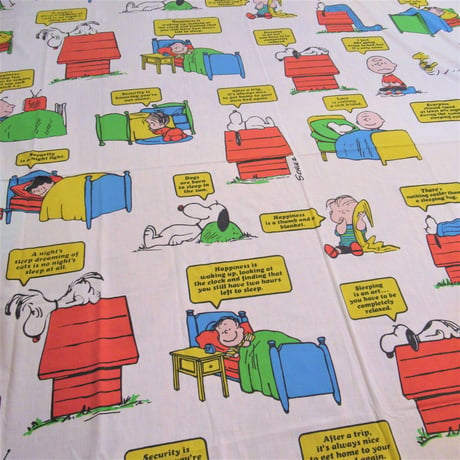 Peanuts Sheet  Bed time