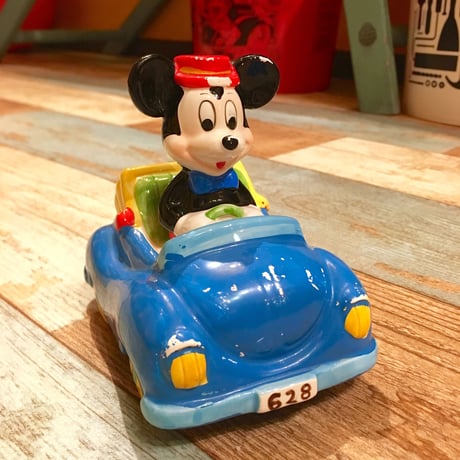 Mickey Mouse Car Ceramic Coin Bank