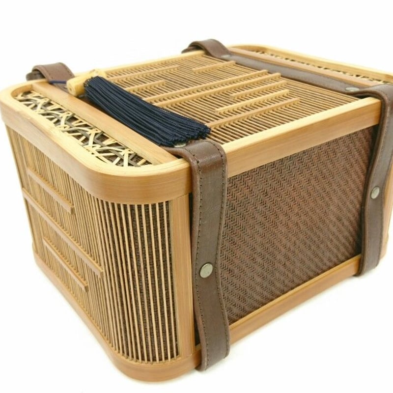 【euonymus】駿河竹千筋細工 籠バッグ バッグ」駿河竹千筋細工 茶 | minori-frontier