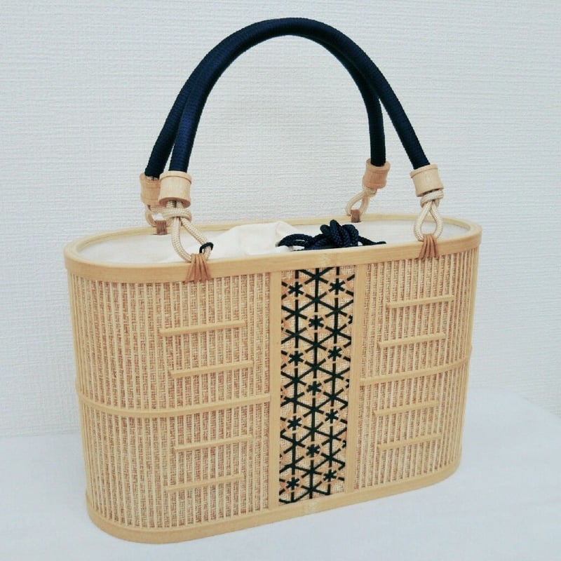 【euonymus】駿河竹千筋細工 籠バッグ バッグ」駿河竹千筋細工 茶 | minori-frontier