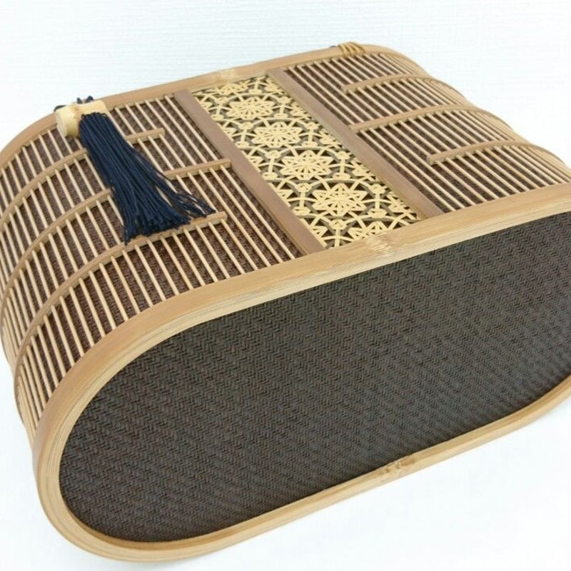 バッグ」駿河竹千筋細工 茶 | minori-frontier