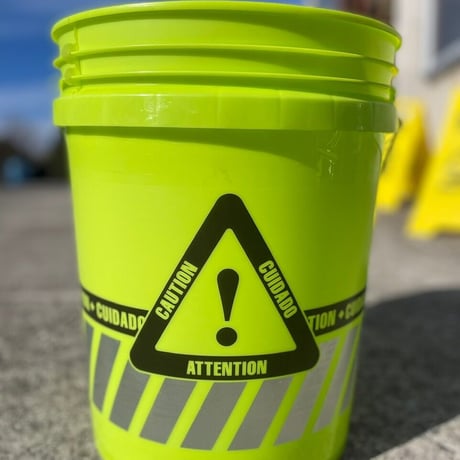 LEAKTITE「5gallon bucket caution reflecter」