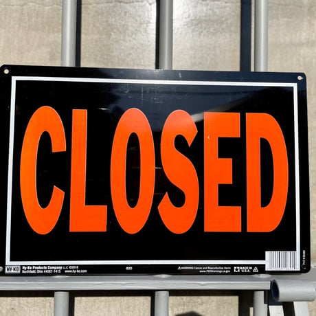 HY-KO「open/closed alumi sign」