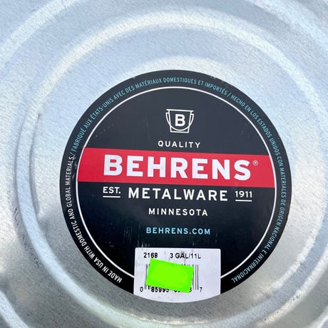 BEHRENS「3gallon utility pan」