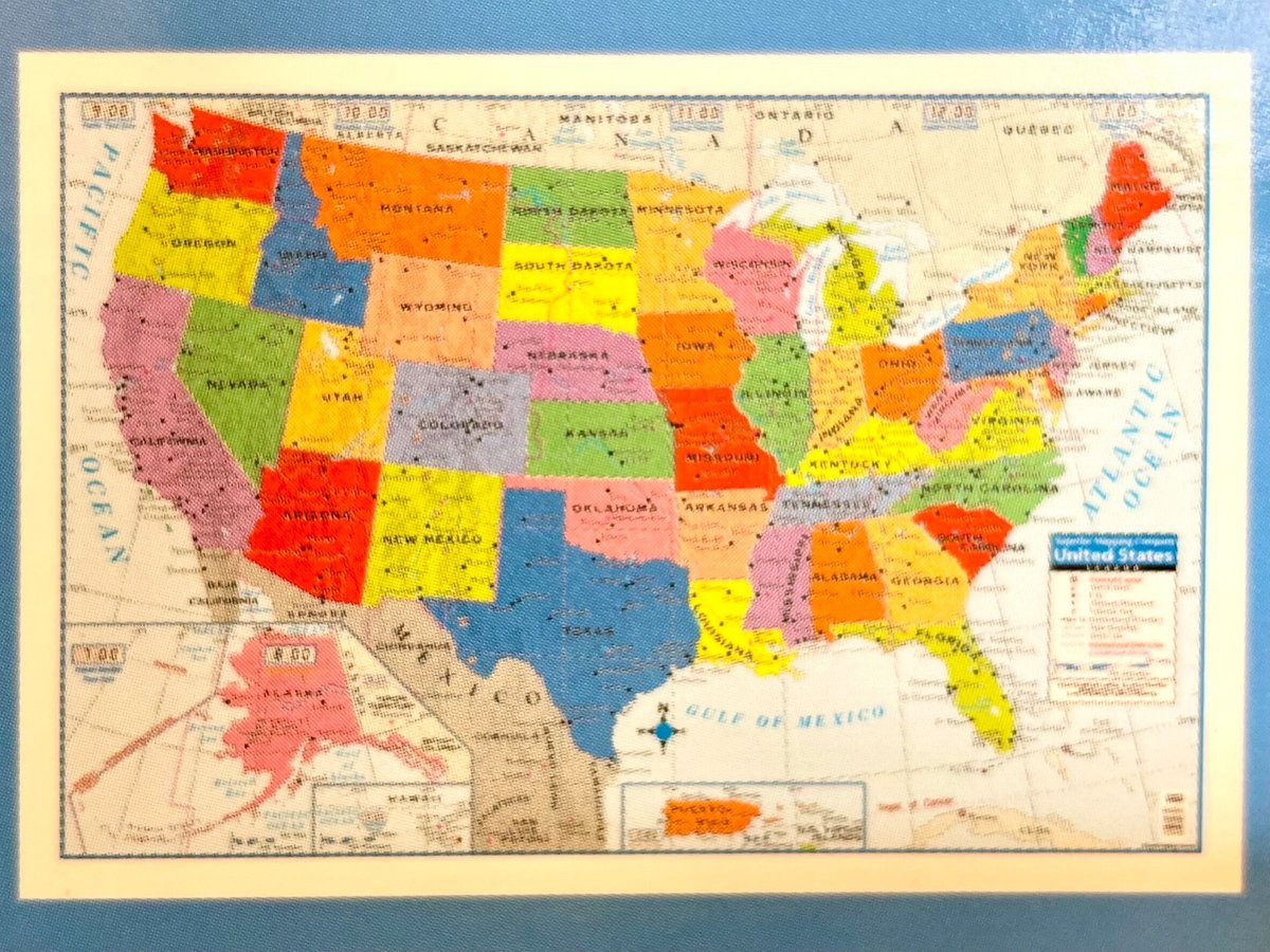 大型USA地図 外寸約1450mm x 1050mm 日本地図ユーキャン値下げ 大型USA地図 外寸約1450mm x 1050mm