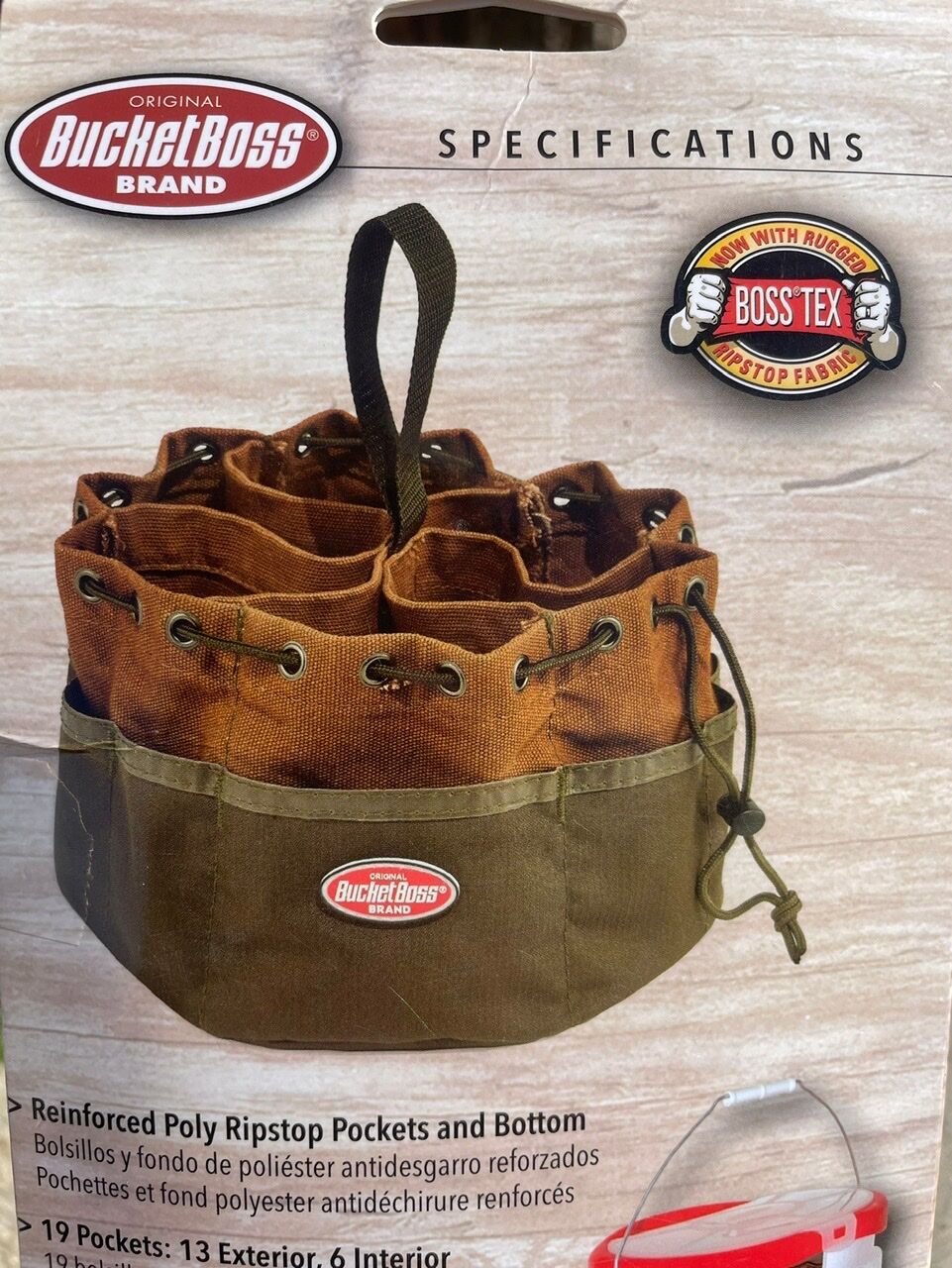 Bucket Boss parachute bag RUSTIC DEPOT