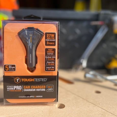 TOUGHTESTED「cigar charger USB-A+C」