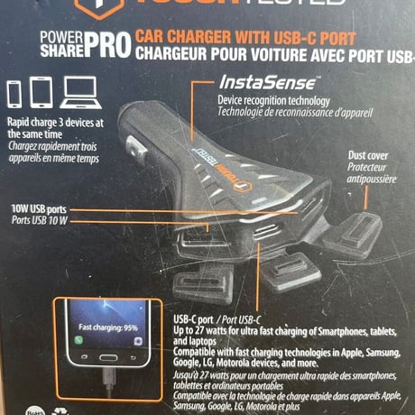 TOUGHTESTED「cigar charger USB-A+C」