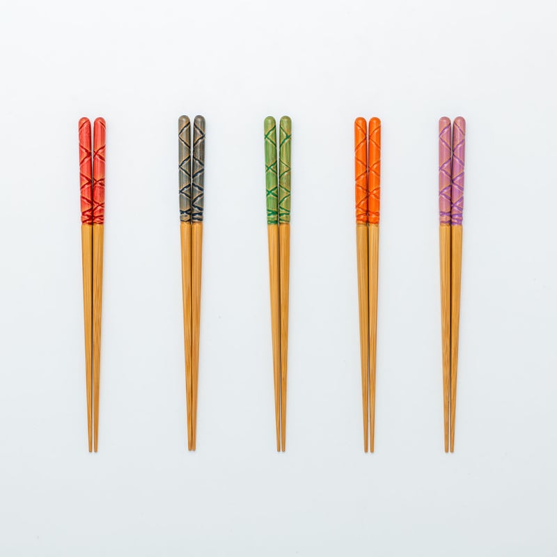 クリスタル亀甲箸 | 竹の、箸だけ。ヤマチク（熊本県南関町）