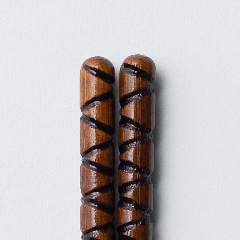 うるし亀甲箸 | 竹の、箸だけ。ヤマチク（熊本県南関町）