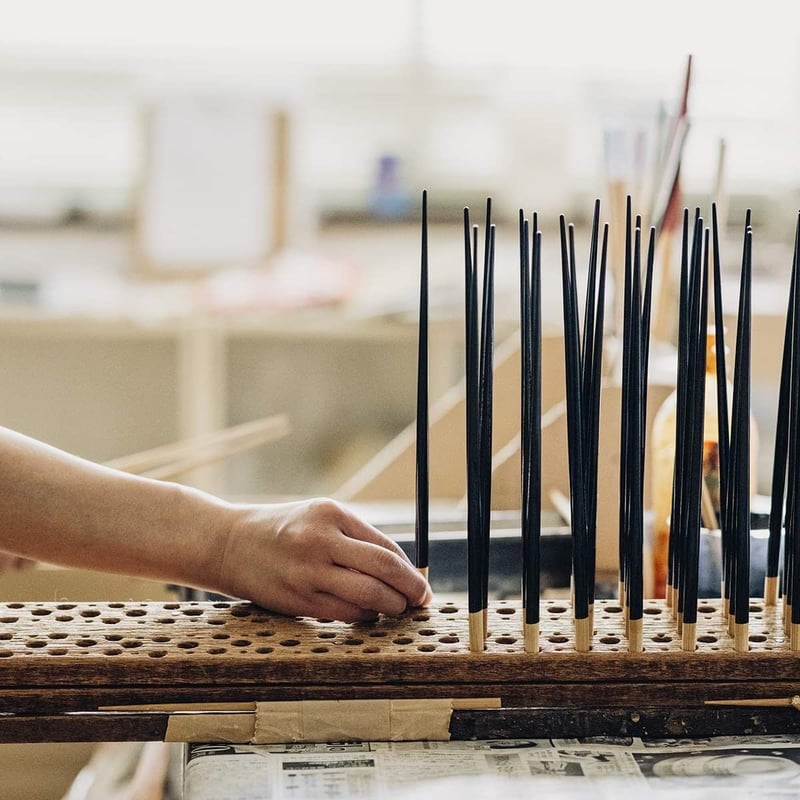 okaeri23cm- 黒- | 竹の、箸だけ。ヤマチク（熊本県南関町）