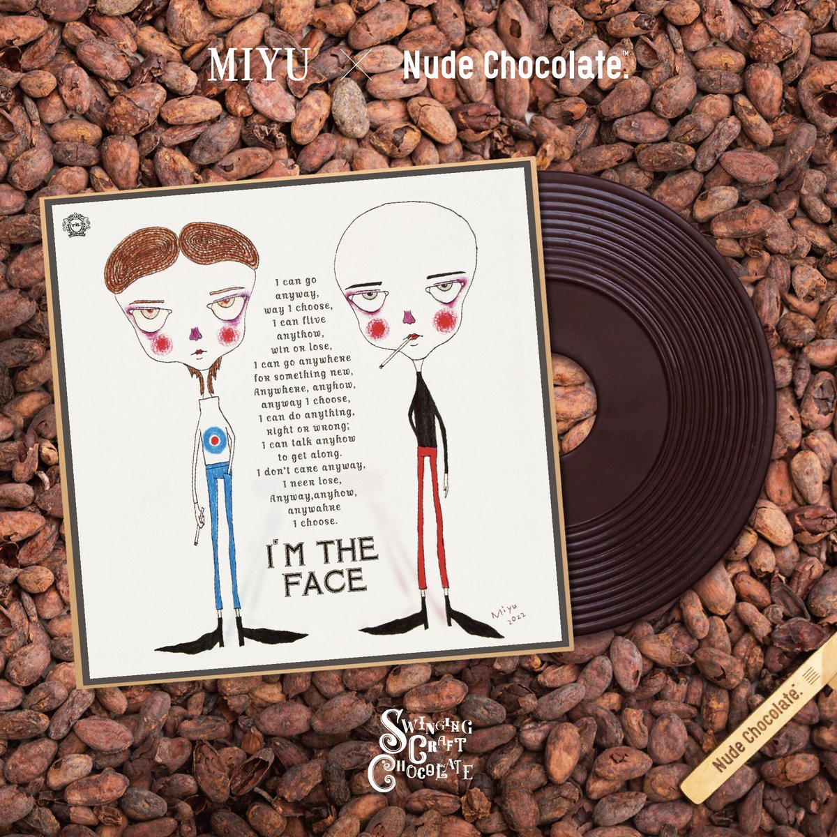 MIYU x Nude Chocolate」7インチレコードチョコレート | rit. cr