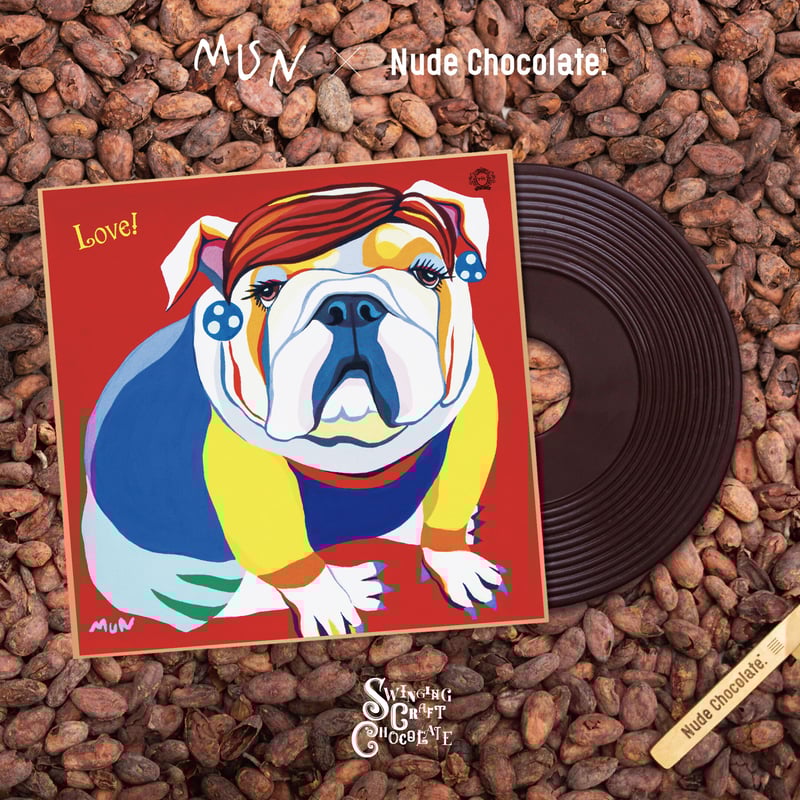 mun x Nude Chocolate」7インチレコードチョコレート | rit. cra