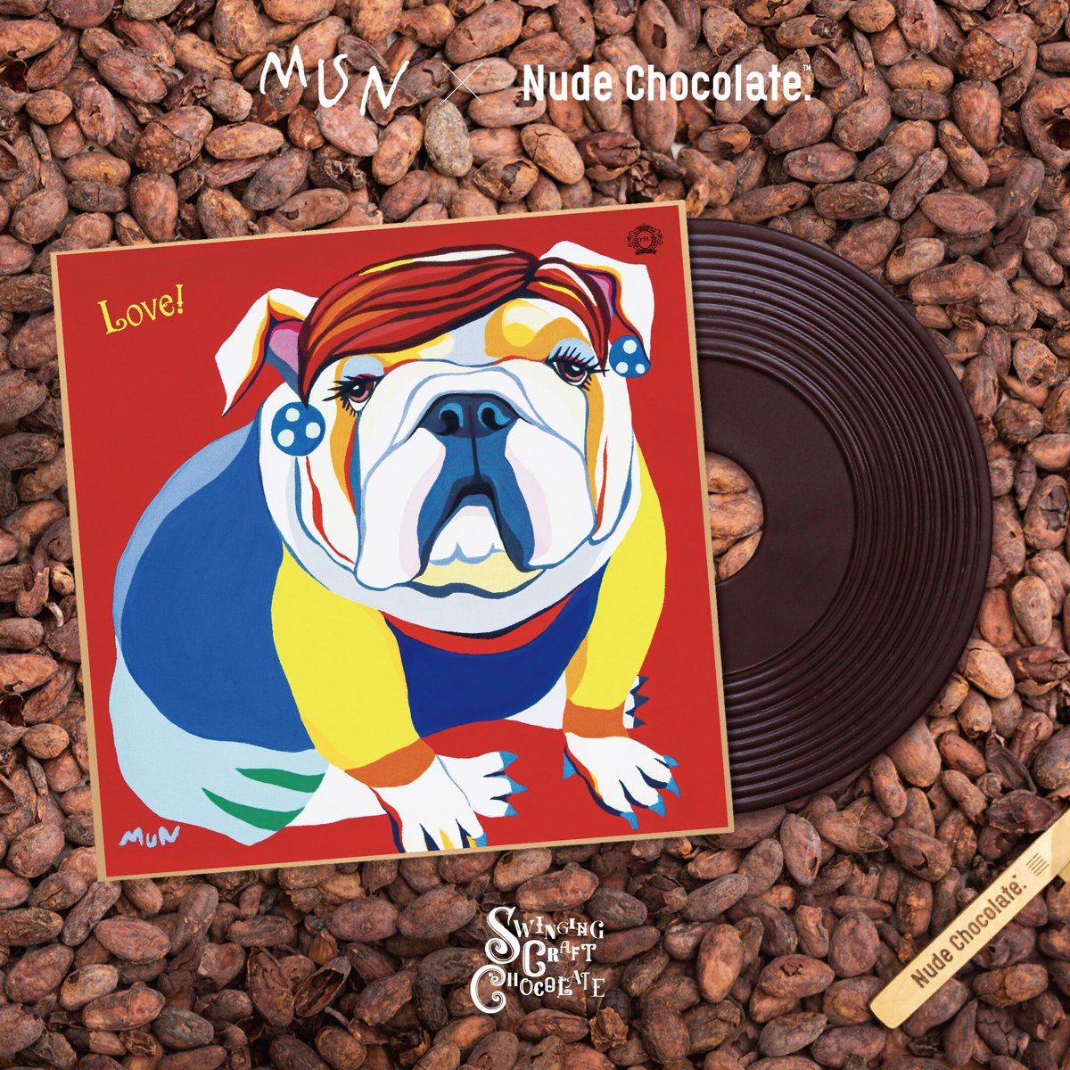 mun x Nude Chocolate」7インチレコードチョコレート | rit. cra