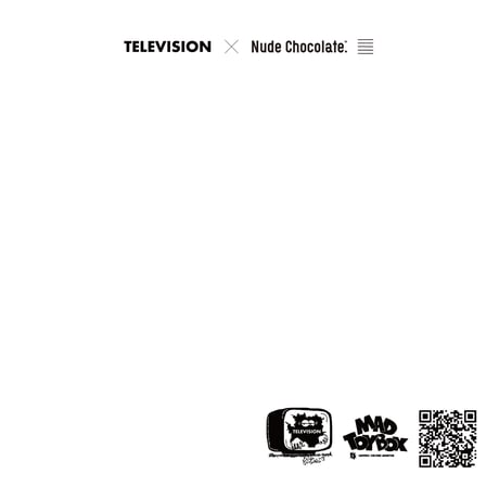 「TELEVISION x Nude Chocolate」7インチレコードチョコレート