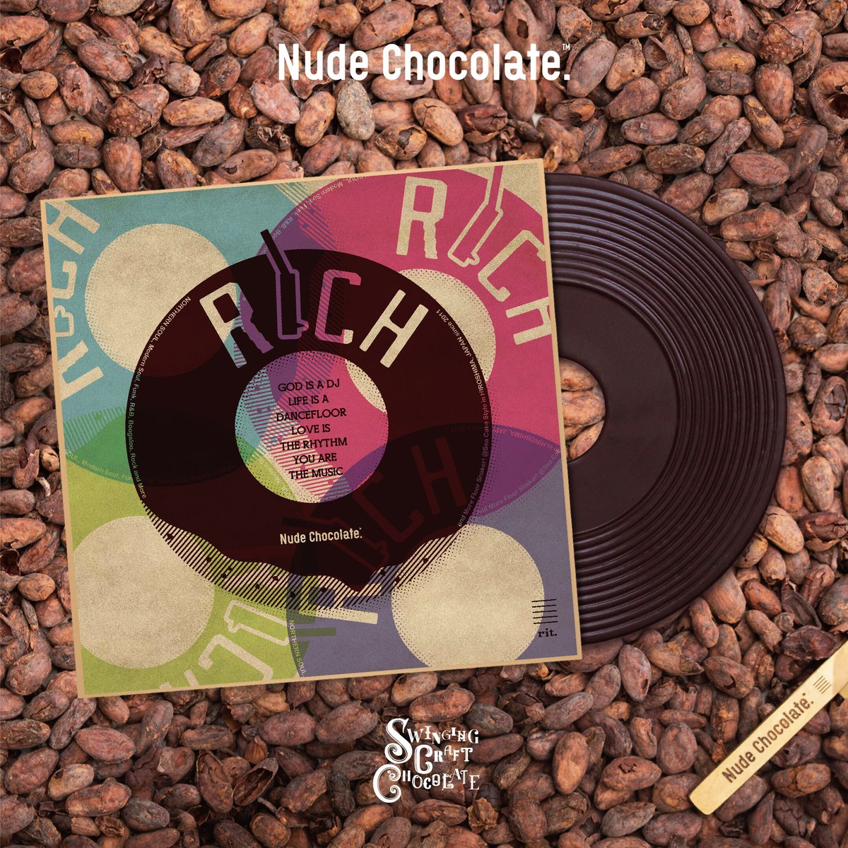 RICH DOUGHNUT」7インチレコードチョコレート | rit. craft choc