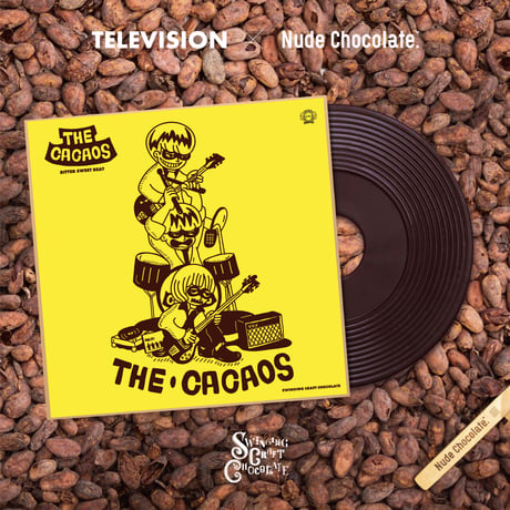 「TELEVISION x Nude Chocolate」7インチレコードチョコレート