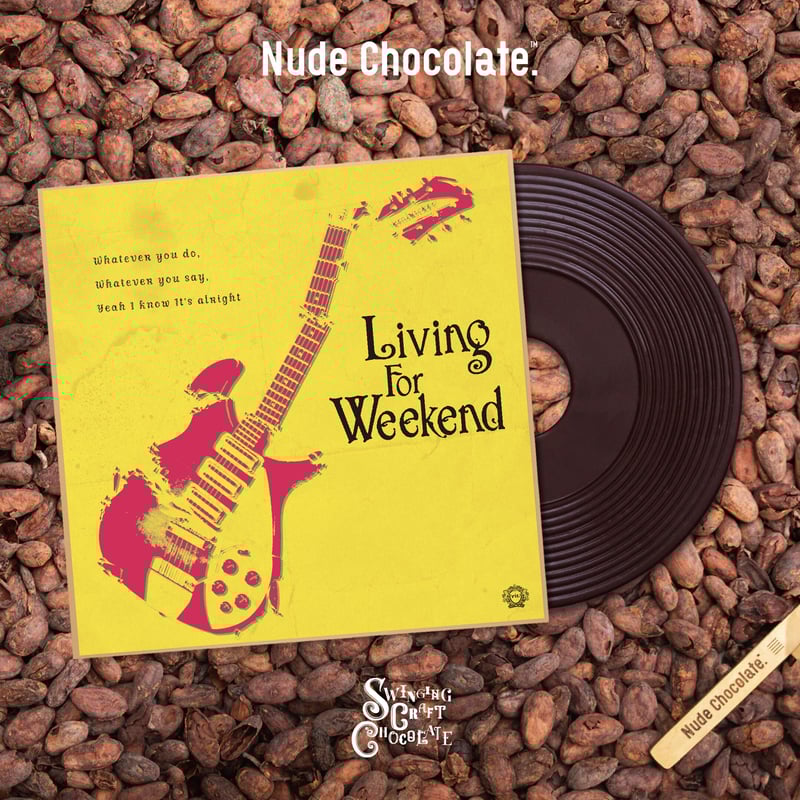 Living For Weekend」7インチレコードチョコレート | rit. craft