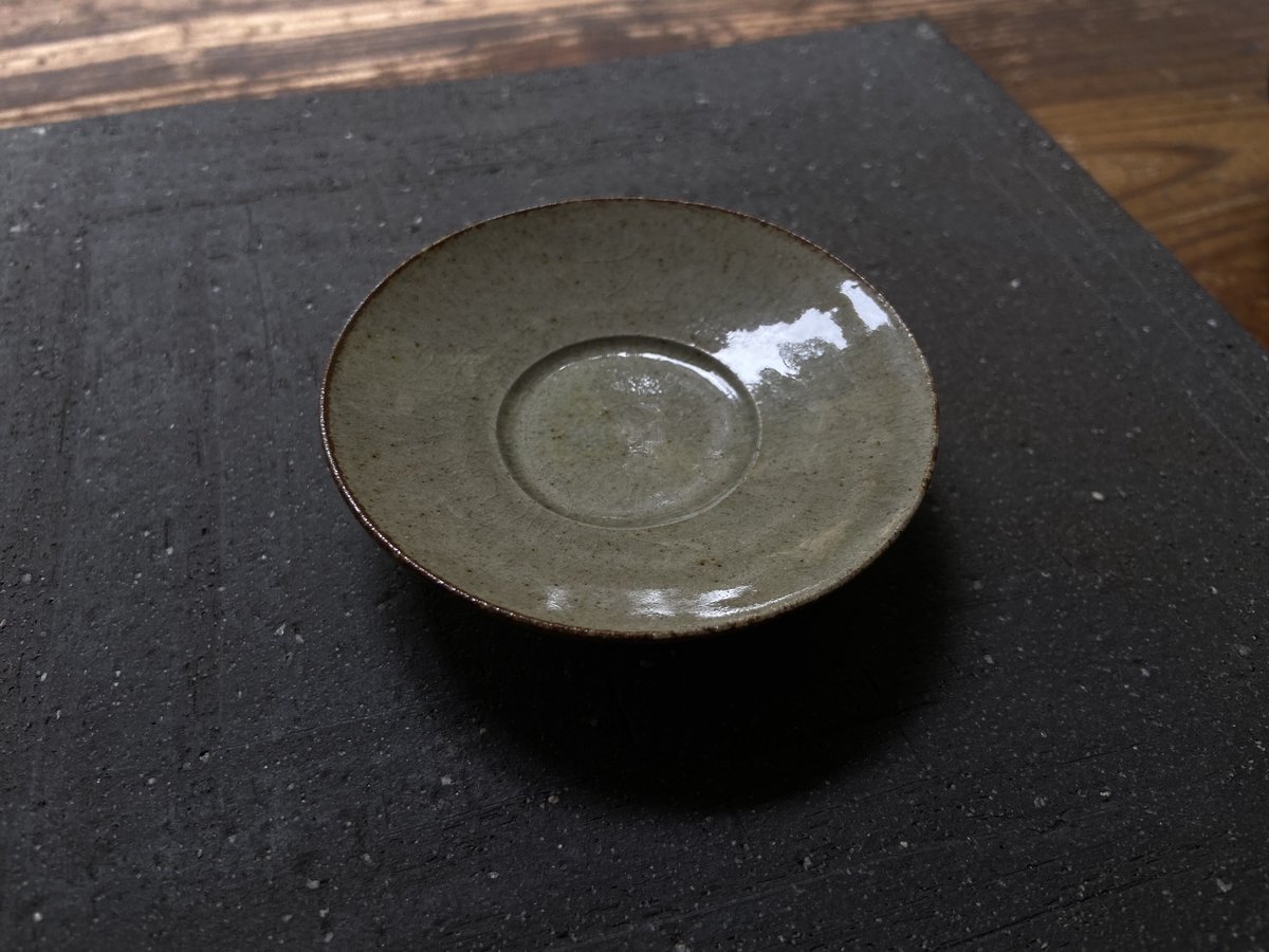 枝月窯 齋藤有希子 / 淡緑釉蓋碗 LINE | 岳間茶寮 好信楽