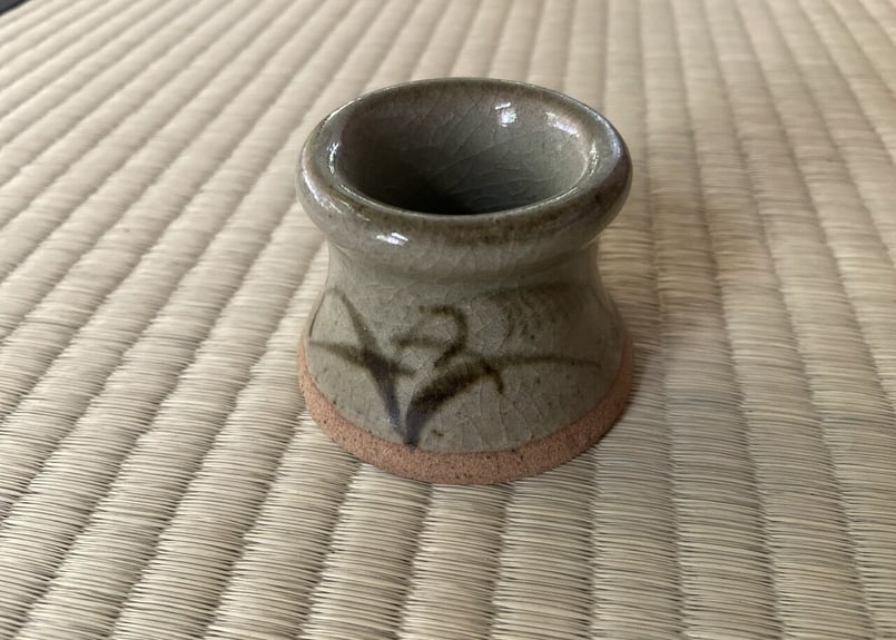 唐津焼 蓋置 在銘 桂山 | 岳間茶寮 好信楽