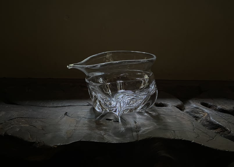 SHIMADA SHINPEI 片口鉢 ガラス製 工芸 器 シマダシンペイ Shimada Shinpei Glass Works 島田真平 / 冷水茶専用片口 | 岳