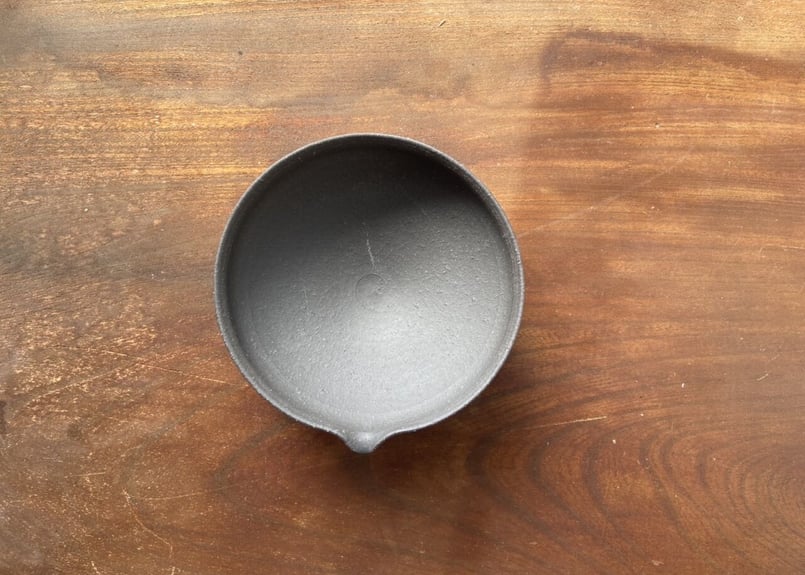 枝月窯 齋藤有希子×好信楽 黒土焼締湯冷まし stone2 | 岳間茶寮 好信楽