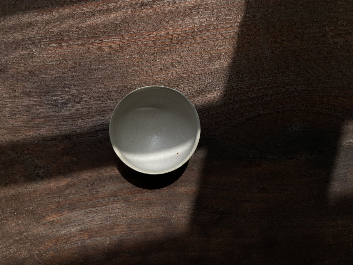 枝月窯 齋藤有希子 / 白釉小煎茶碗 | 岳間茶寮 好信楽