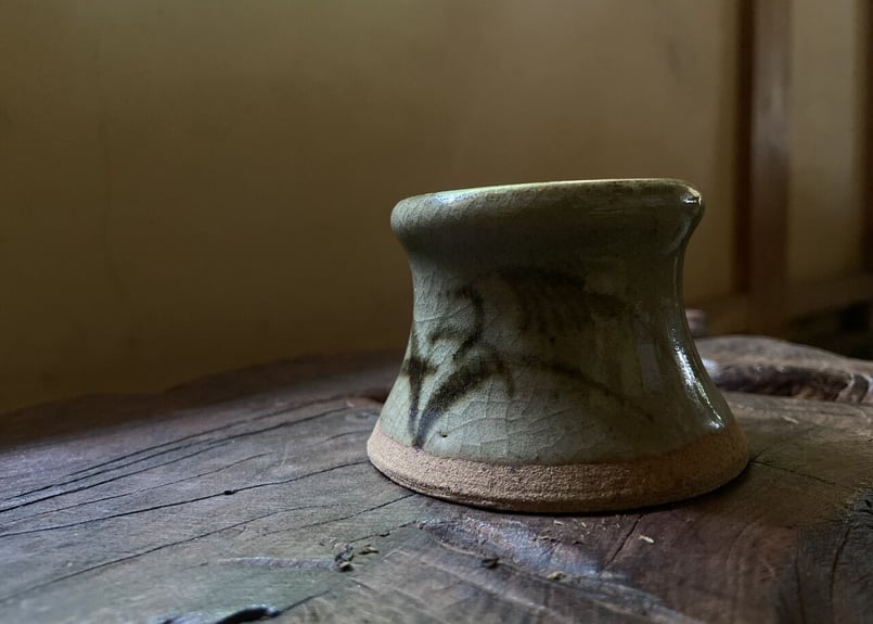 信楽焼　急須  在銘　珍品 信楽焼 宝瓶 平急須(いぶし）澤鳳山作 - 中川誠盛堂茶舗