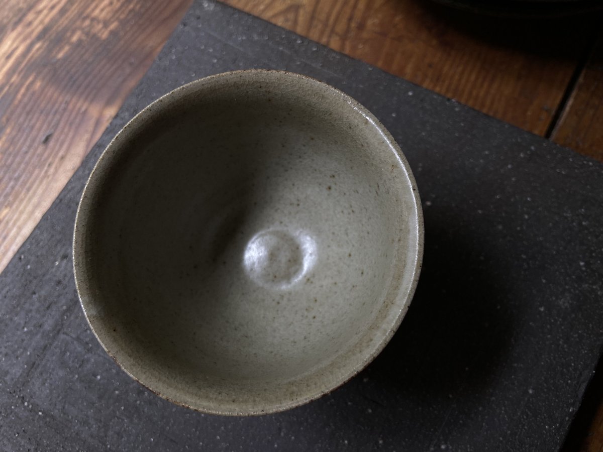 枝月窯 齋藤有希子 / 淡緑釉蓋碗 LINE | 岳間茶寮 好信楽