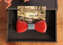 PREMIUM QISUI 木製蝶ネクタイ 素材:黒柿 | QISUI