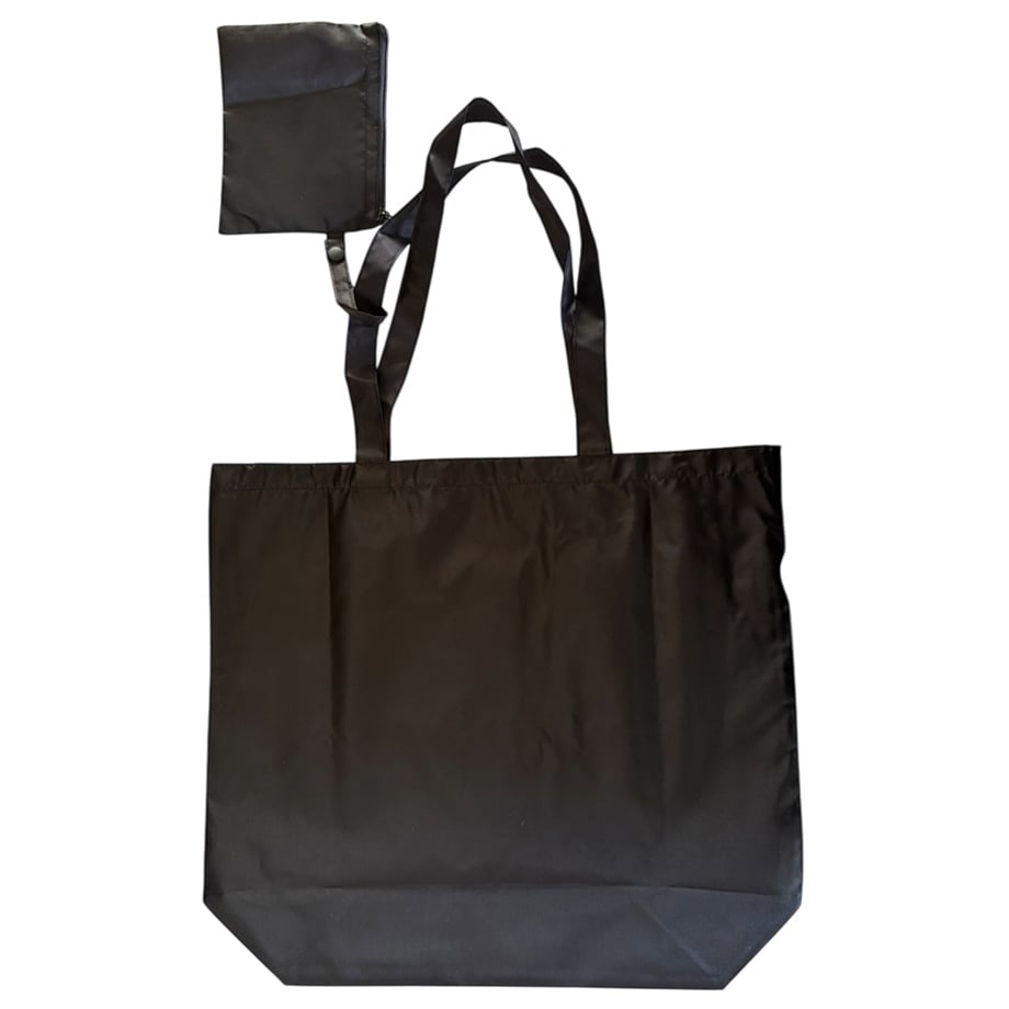 いいことアリオ専用ーブラック トートバッグ ポーチ付き 世良公則デザイン・hotobashiru ポーチ付きポケッタブルトート