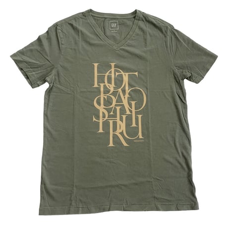 世良公則デザイン　hotobashiru ロゴTシャツ・WEB限定カラー(モスグリーン）