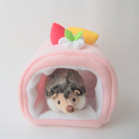 ハリネズミ寝袋 リンゴピンク
