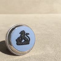STANDFING TIGER  LIGHT BLUE1