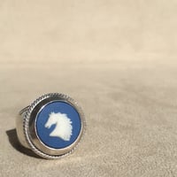 HORSE FACE BLUE