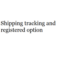 Shipping tracking and registered option