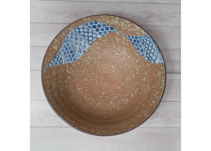 焼締め小紋九寸鉢 | 【公式オンラインショップ】京のやきもの わくわく