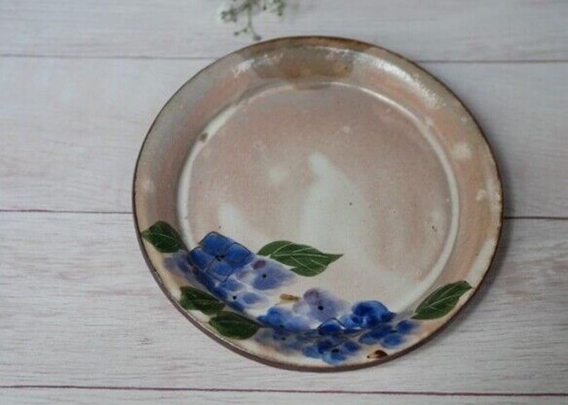 コーヒー碗皿 紫陽花（お皿：タタラ） | 【公式オンラインショップ】京