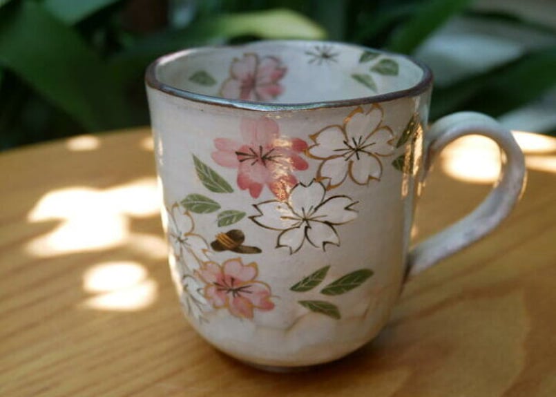 京焼　清水焼　陶あん　コーヒーカップ　芍薬　桜　カップ2個　色絵 陶あん×小川珈琲 京焼・清水焼コーヒーカップ | 【公式】小川