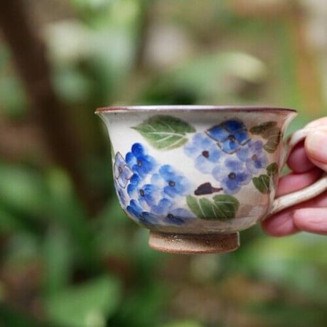 コーヒーカップ（紫陽花）