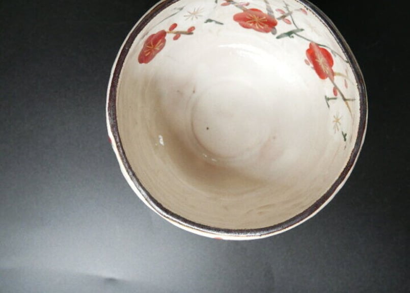 紅白梅 抹茶碗 | 【公式オンラインショップ】京のやきもの わくわく